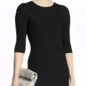 Skull Cashmere Elegant Black Midi Dress